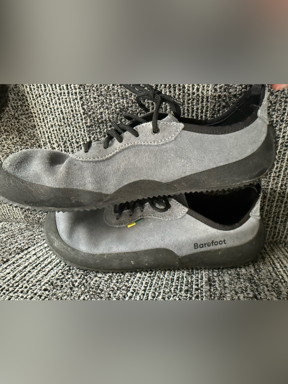 Be Lenka Trailwalker Barefoot Outdoor Shoes - Grey Suede (Made in Czechia) - Picture 5 of 6